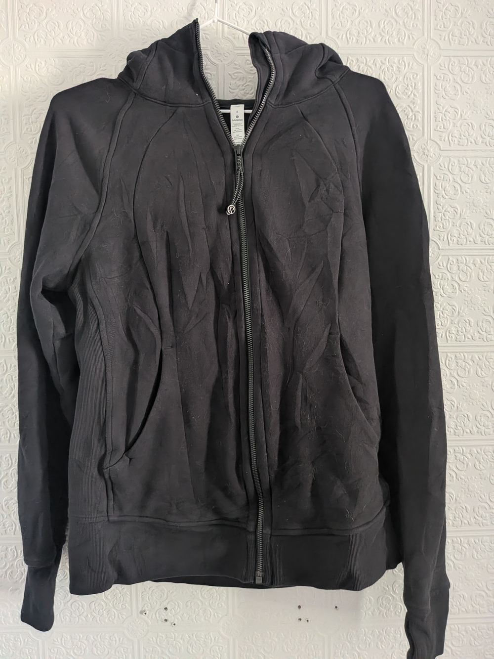 lululemon athletica Black Full-Zip Hooded Jacket